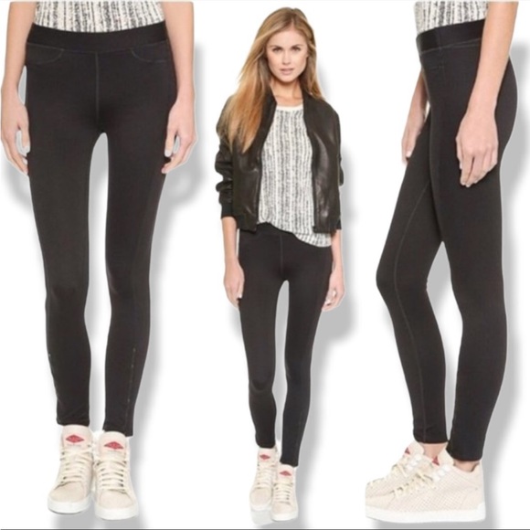 Like New rag & bone Lawson Leggings in Black Chevron EUC - Picture 6 of 11